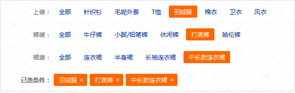 jQuery仿淘宝商品多属性查询