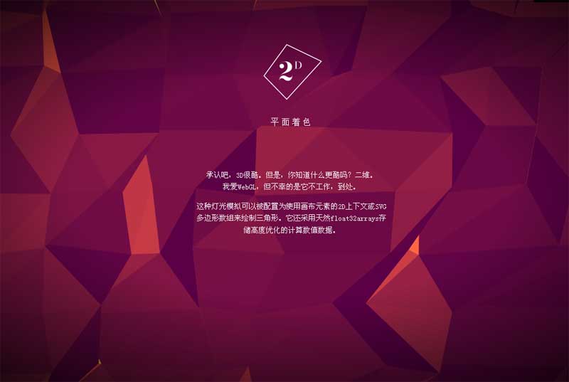 超炫的 3D 模拟照明效果,背景效果