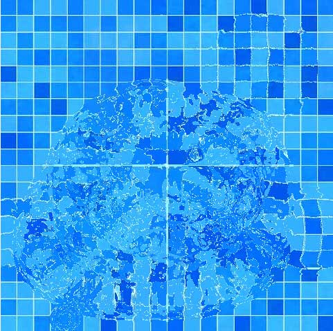 html5 canvas泳池里面的水流动波纹动画特效