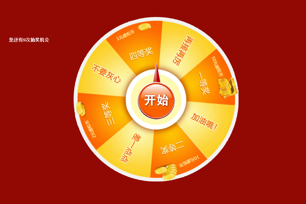 jq抽奖转盘
