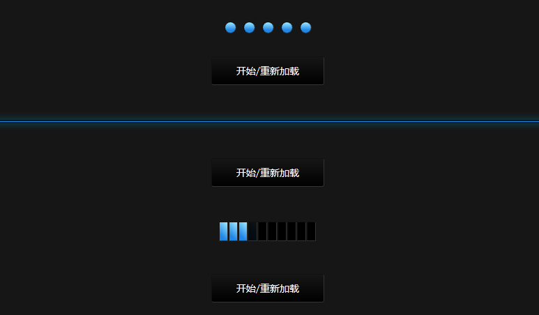 CSS3三种不同的加载样式