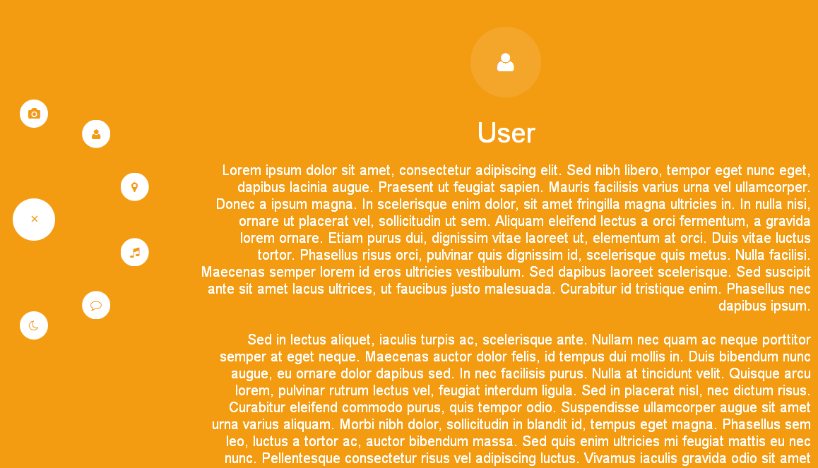 jquery html5可定制图标菜单点击页面切换效果代码