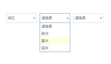 jquery ganged城市联动插件input框模拟selec...