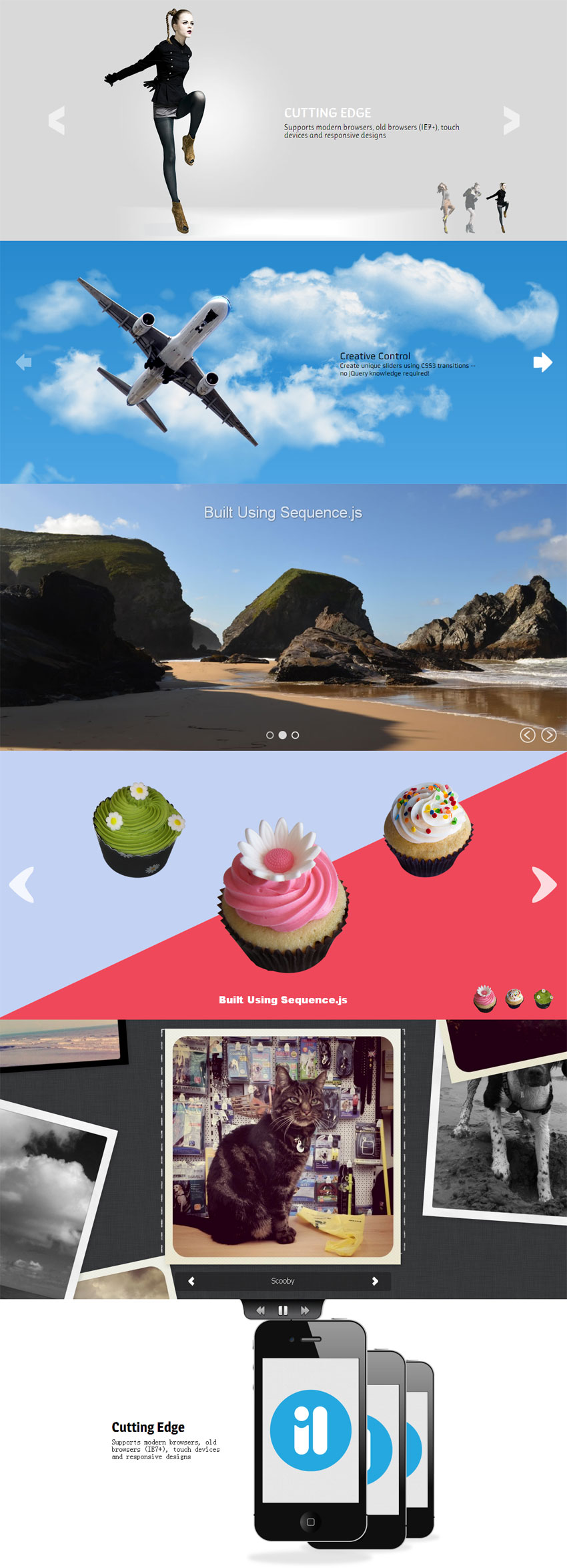 jquery sequence slide滑动幻灯片插件6款时尚...
