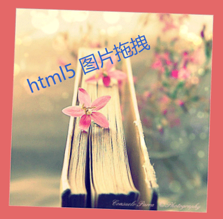 简单的HTML5图片拖拽和CSS3转动动画效果代码