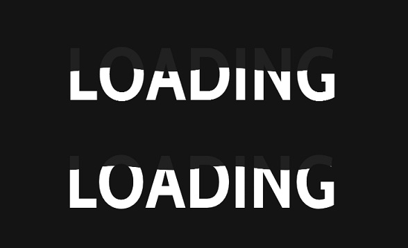 HTML5CSS3 Loading动画 水位充满文字特效