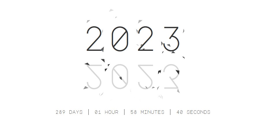 2023年新年倒计时网页特效