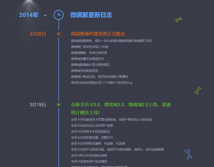 大气的jQuery树型时间轴特效