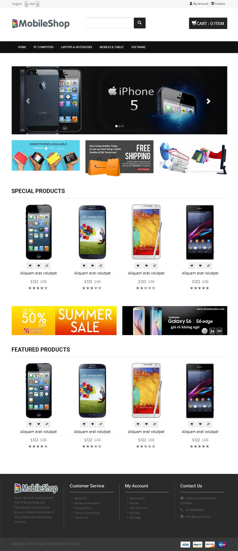 黑色的手机品牌官网商城模板html源码