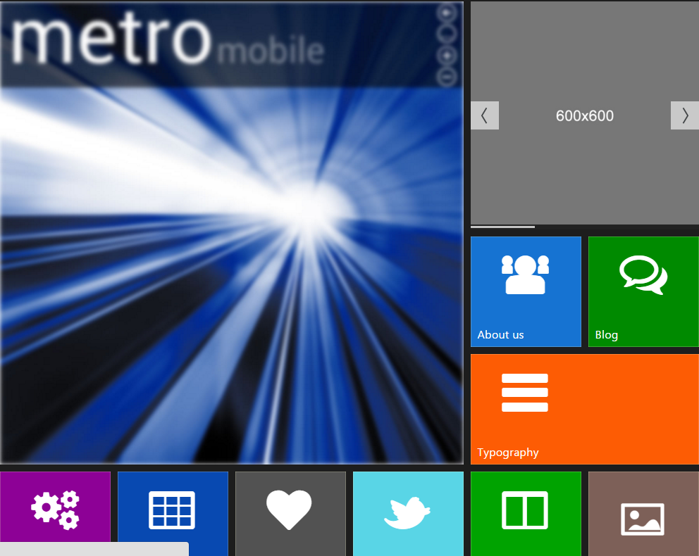 HTML5 METRO模版一