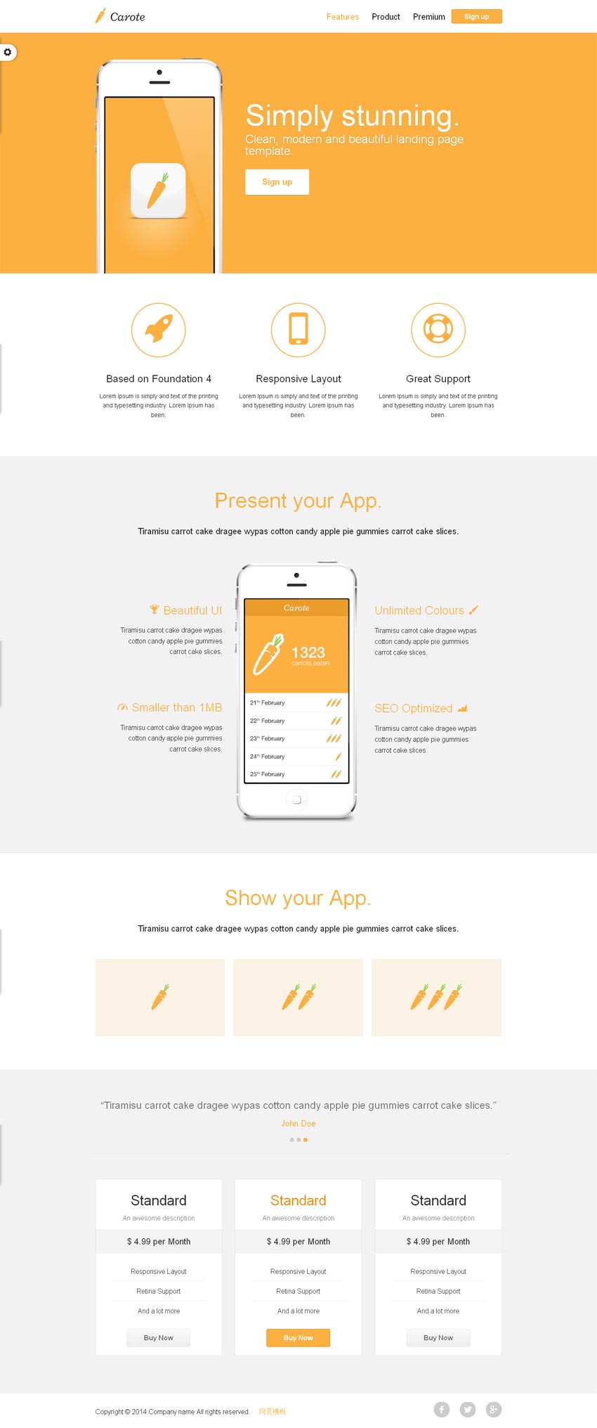 Html5手机静态网站设计