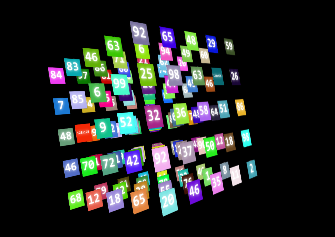 html5酷炫三维的数字矩阵动画特效