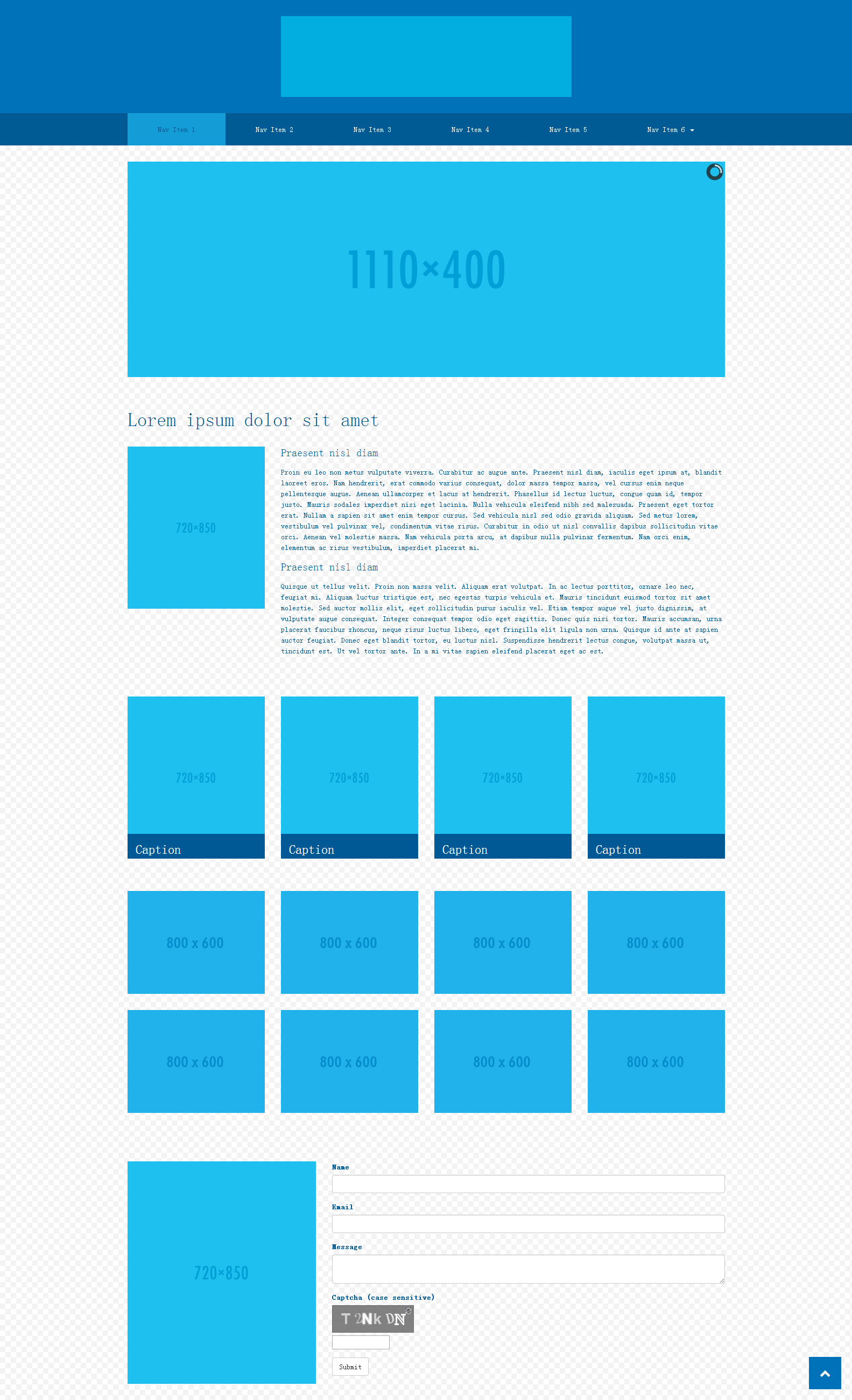 html5bootstrap布局单页