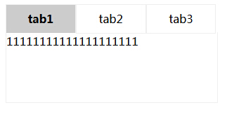 非常简洁的代码TAB效果