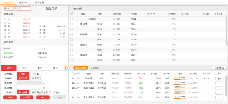 jQuery股票基金交易多个选项卡tab切换效果