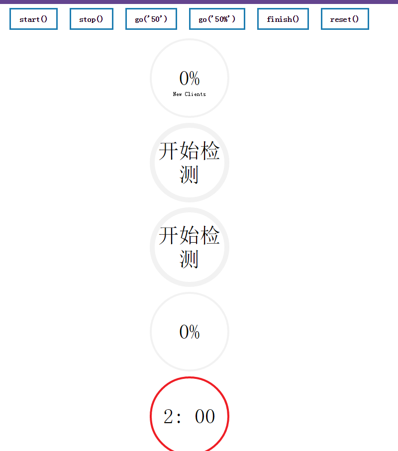 基于HTML5 SVG的jQuery圆形进度条动画特效