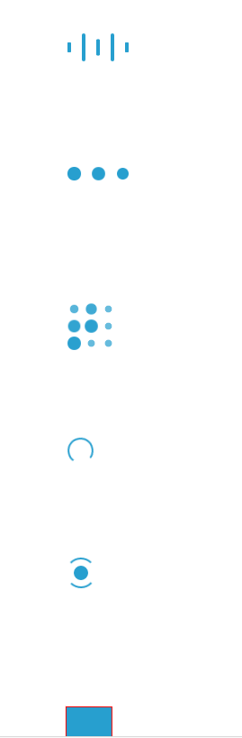 CSS3蓝色Loading加载动画特效