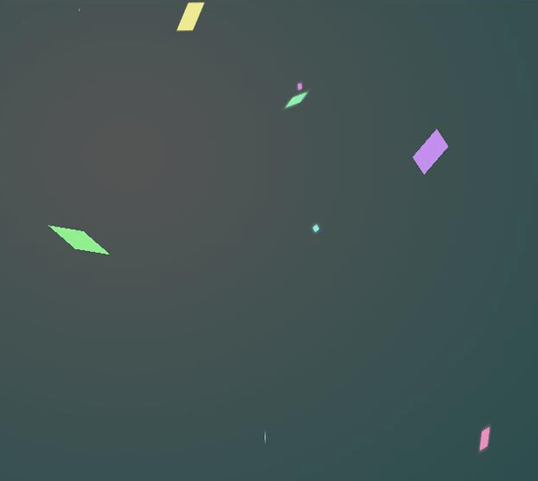 html5空中飘落的碎纸屑动画特效