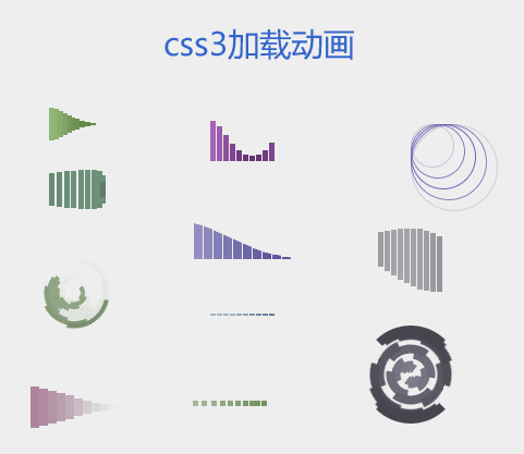 纯css3波浪加载loading图标动画特效