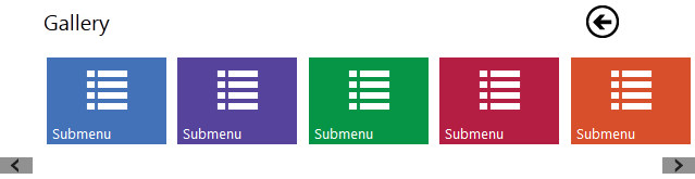 jQuery Metro二级导航菜单切换