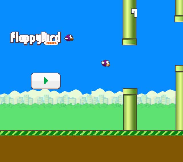 html5仿Flappy bird单机小游戏源码