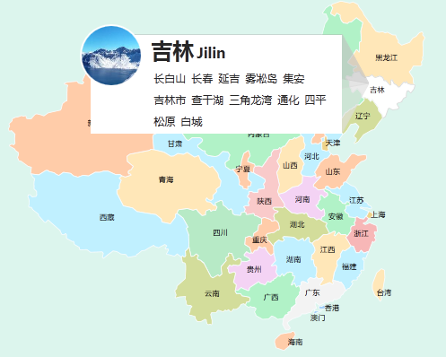 jQuery+SVGMap制作中国地图