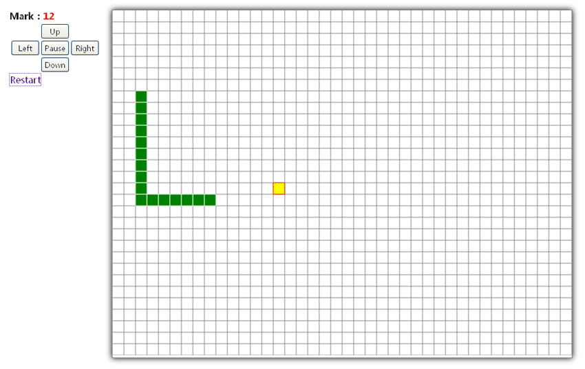 简单的js html5网页贪吃蛇游戏代码下载