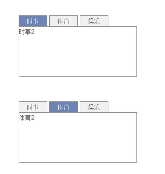 jQuery简单tab选项卡切换代码