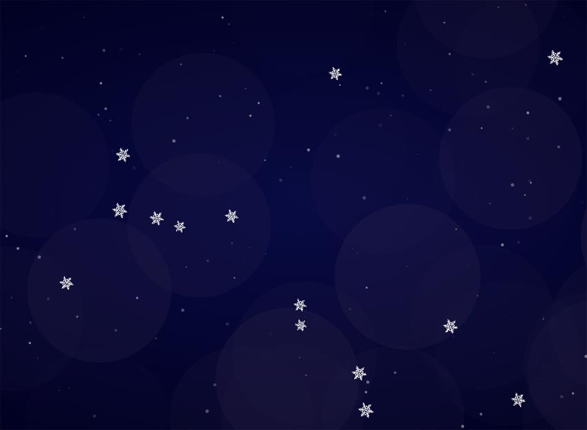 html5雪花canvas制作圣诞节页面飘雪动画效果