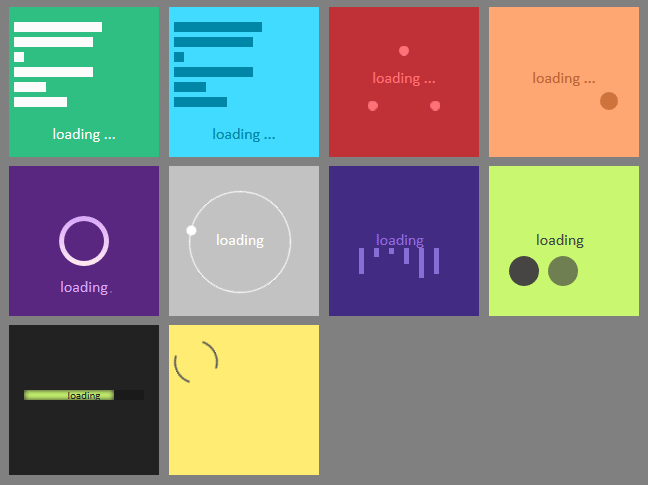 纯css3制作loading加载图标动画特效