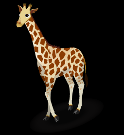 长颈鹿走路透明flash动画素材