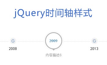 jquery横向时间轴制作鼠标滑过横向时间轴样式代码