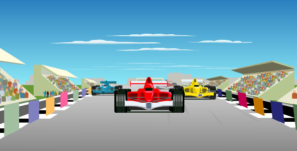 一级方程式赛车flash动画素材