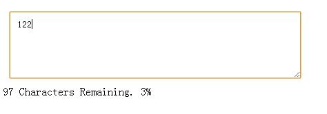 输入框实时显示剩余可以输入的文字数
