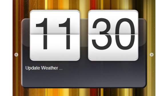 jQuery模拟Android HTC时间和天气画面