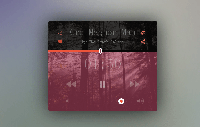 jquery html5音乐播放器效果_html5网页音乐播放器