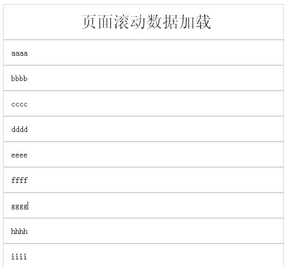 jQuery懒加载插件页面滚动加载数据代码