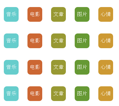 JQuery CSS3文字背景按钮鼠标悬停动画css3过渡效果