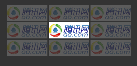 图片列表中，悬浮到一个图片上其它图片变灰变朦胧
