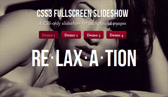 css3演示4种不同的全屏幻灯片滑动效果