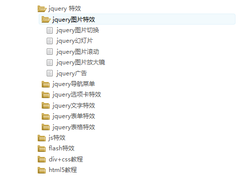 jquery.tree.js树形导航菜单插件