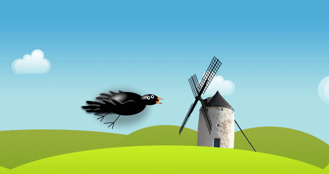 jquery.spritely.js制作2D画布空中飞行的鸟动画下载