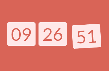 jquery CSS3跳到的数字时间表动画代码