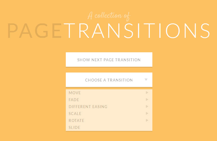 jquery css3 animation属性多个页面切换动画按...