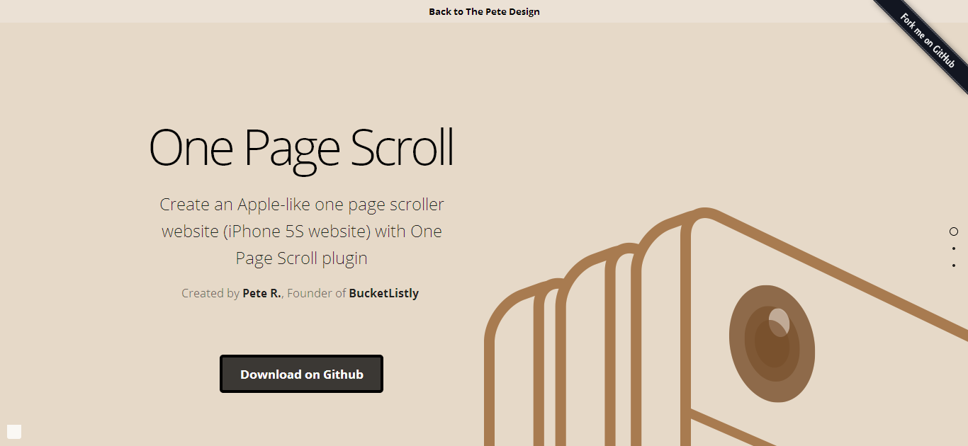 One Page Scroll – 实现苹果风格的单页滚动效果