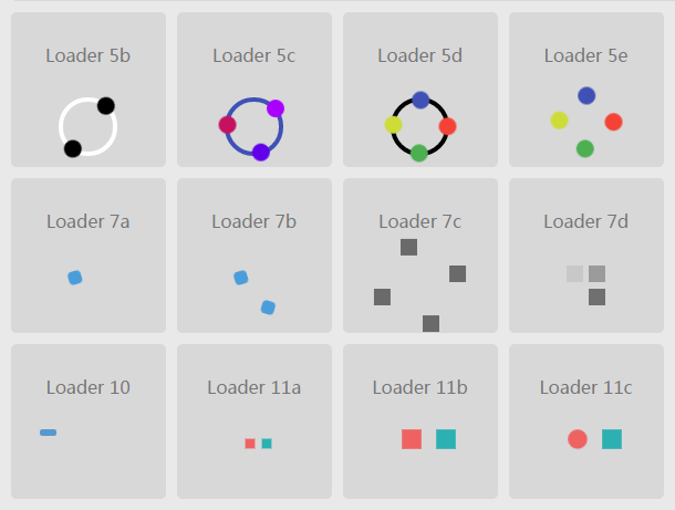 纯CSS3 Loading加载动画 多组超炫酷风格