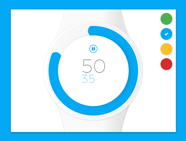 CSS3手表倒计时动画 可自定义主题皮肤