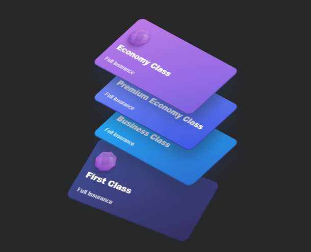 CSS3 3D卡片层叠动画