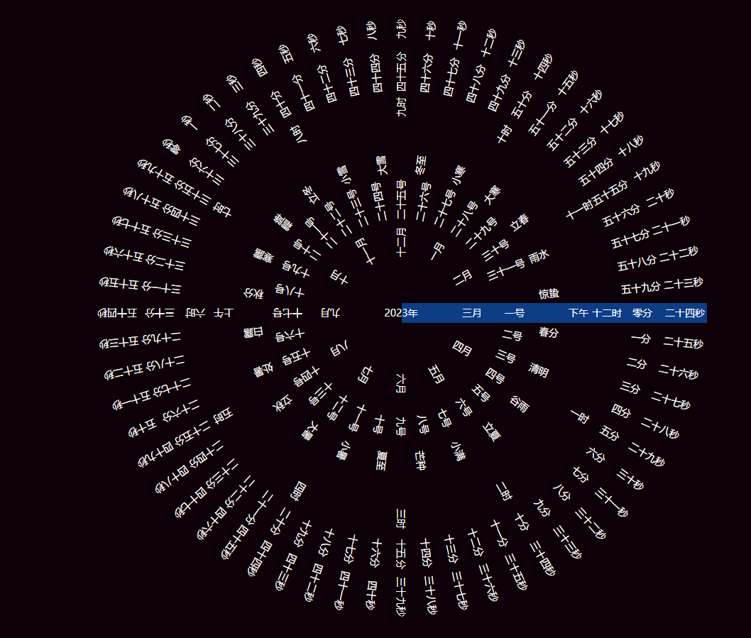 2023最新版jQuery实时节气罗盘时钟代码