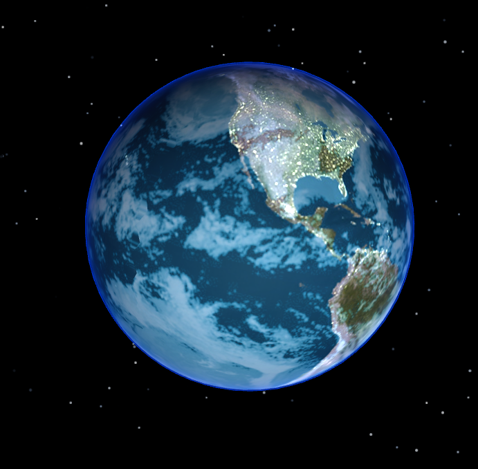 2025最新Web3D实现银河系地球效果，支持在浏览器中直接渲染